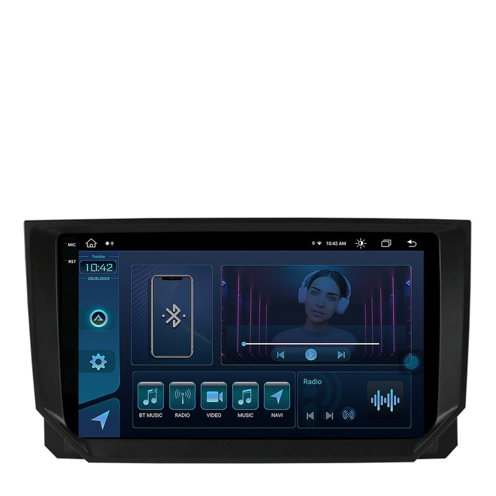 Navigatie Autodrop Seat Ibiza (2017, ), Android 13, X-Octacore, 8GB RAM, 256GB ROM, 9.5 Inch - AD-BGX9008, AD-BGRKIT045