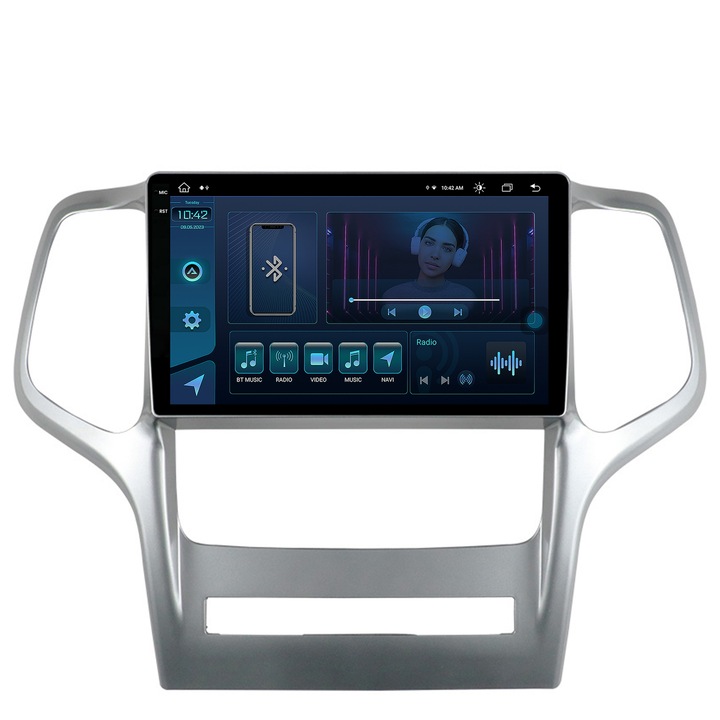 Navigatie Autodrop Jeep Grand Cherokee (2010-2013), Android 13, X-Octacore, 8GB RAM, 256GB ROM, 9.5 Inch - AD-BGX9008, AD-BGRKIT297