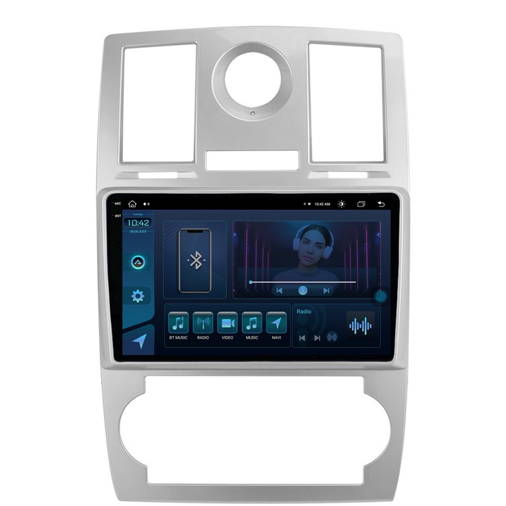 Navigatie Autodrop Chrysler 300C (2004-2011), Android 13, X-Octacore, 8GB RAM, 256GB ROM, 9.5 Inch - AD-BGX9008, AD-BGRKIT421