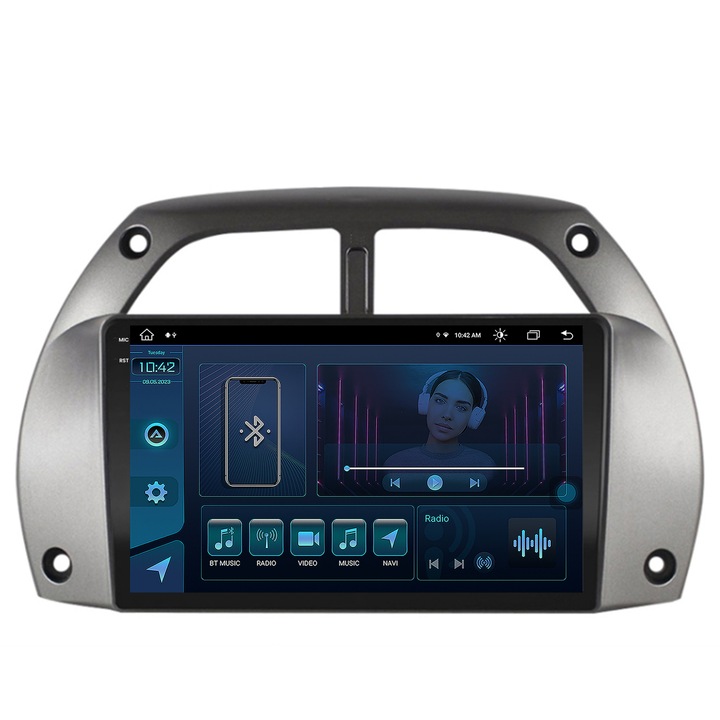 Navigatie Autodrop Toyota RAV4 (2001-2006), Android 13, X-Octacore, 8GB RAM, 256GB ROM, 9.5 Inch - AD-BGX9008, AD-BGRKIT109