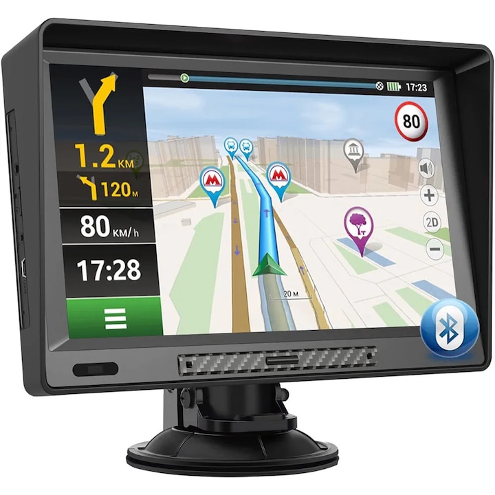 Navigatie GPS pentru Camion, Rulota, Autocaravana, Autoturism, 9 inch, Harti europa TIR, autobus, autoturism, actualizare a hartilor