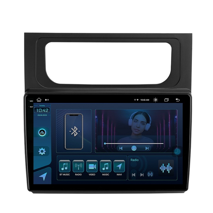 Navigatie Autodrop Volkswagen Touran (2010-2016), Android 13, Z-Octacore, 8GB RAM, 256GB ROM, 10.36 Inch - AD-BGX10008, AD-BGRKIT042