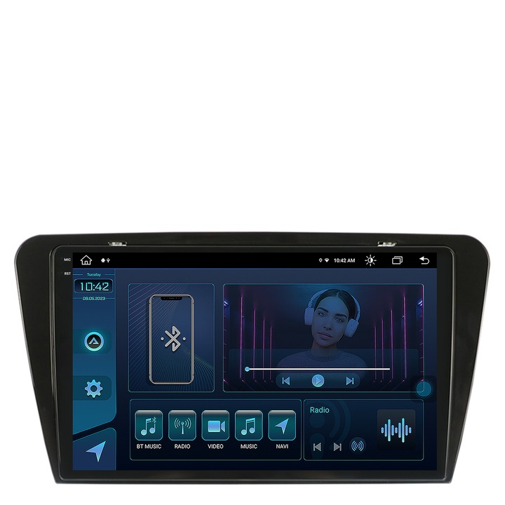Navigatie Autodrop Skoda Octavia 3 (2013-2018), Android 13, X-Octacore, 8GB RAM, 256GB ROM, 10.36 Inch - AD-BGX10008, AD-BGRKIT026