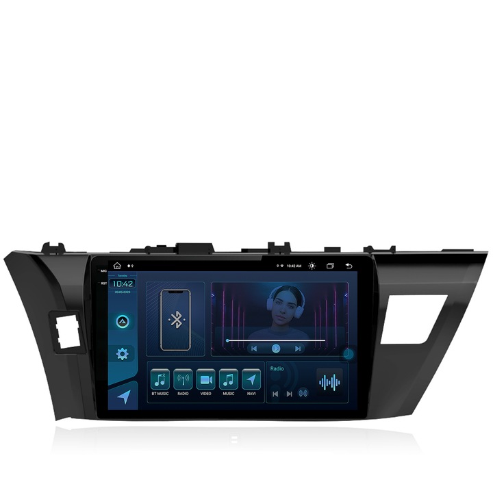 Navigatie Autodrop Toyota Corolla (2012-2016), Android 13, X-Octacore, 8GB RAM, 256GB ROM, 10.36 Inch - AD-BGX10008, AD-BGRKIT076