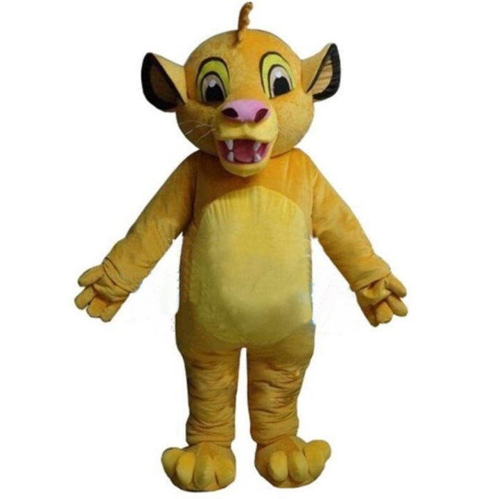Costum mascota LION KING SIMBA, Regele Leu Simba, inaltimea 160-190cm, pentru eveniment de petrecere, Carnaval, de Halloween, Adulti