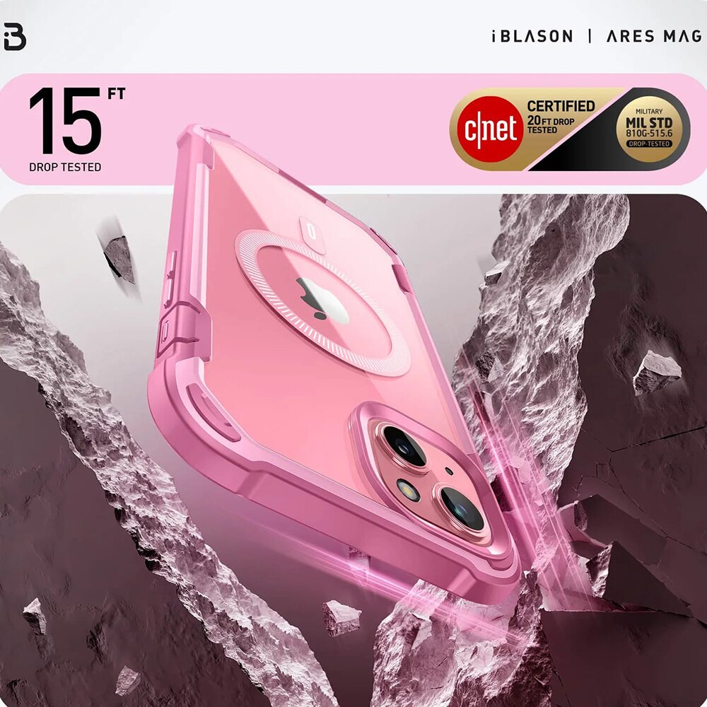 iPhone 15 Plus Ares Mag Case - Pink