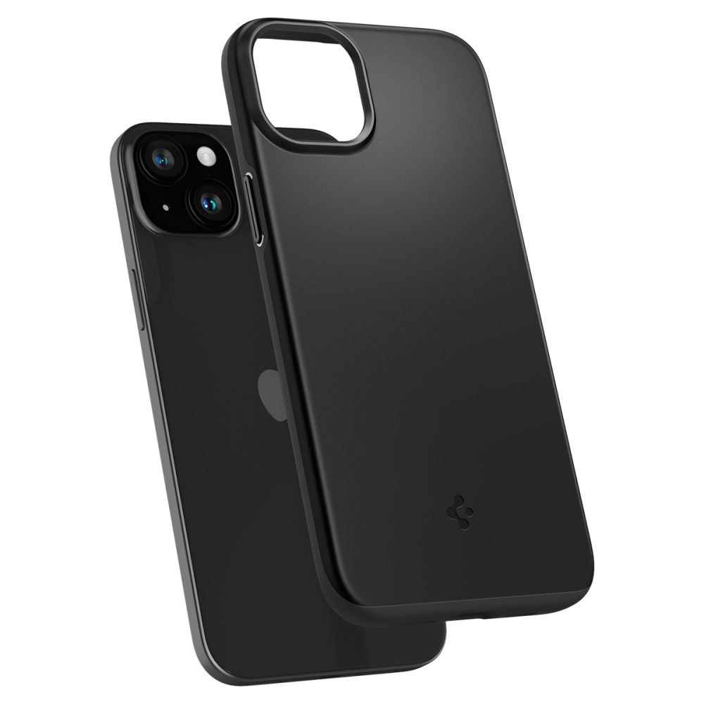 Husa pentru iPhone 15, Spigen Thin Fit, Black