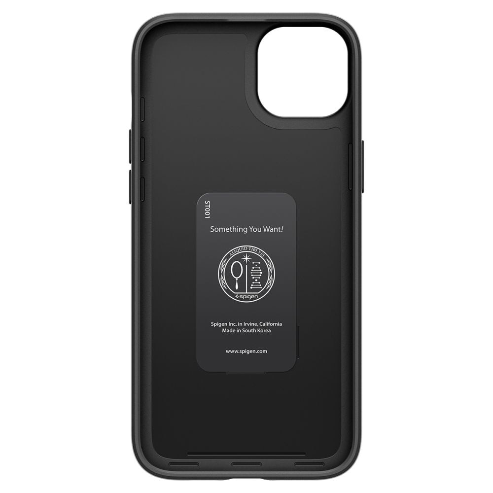 Husa pentru iPhone 15, Spigen Thin Fit, Black