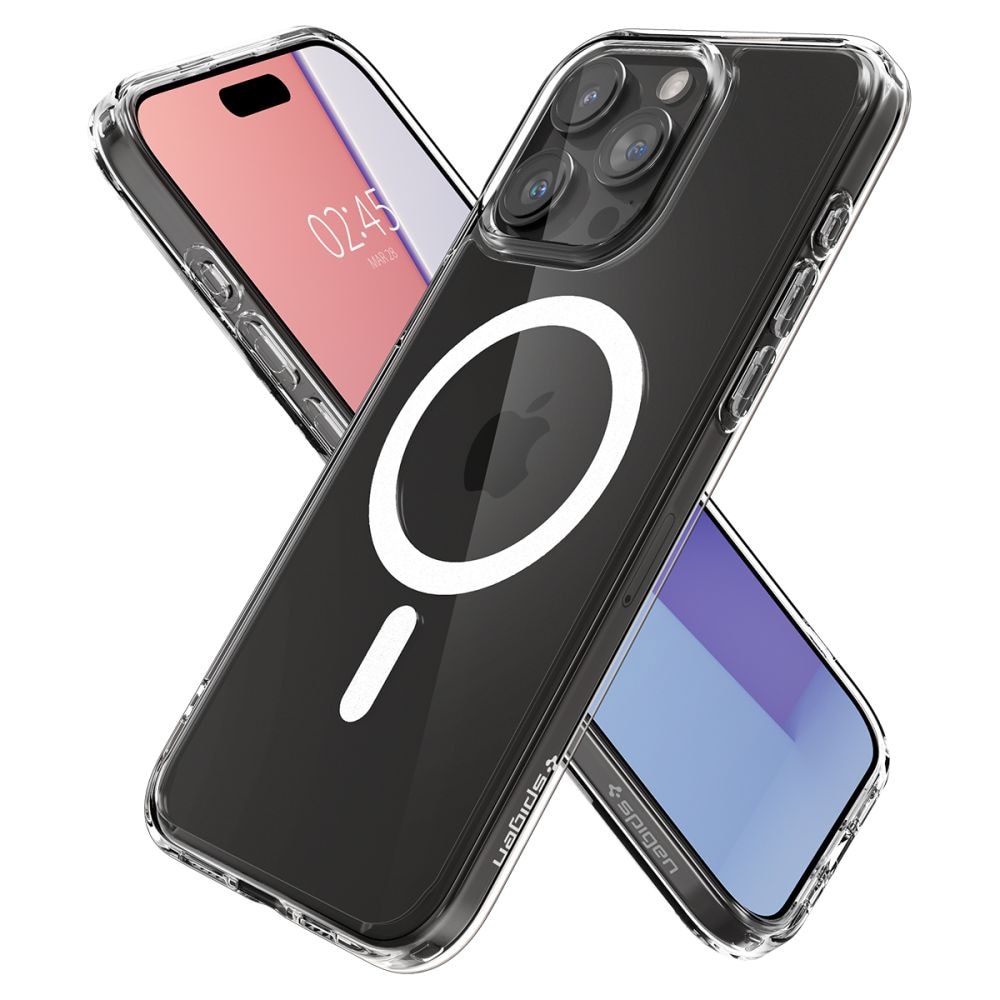 Husa pentru iPhone 15 Pro - Spigen Ultra Hybrid MagSafe - Frost Clear