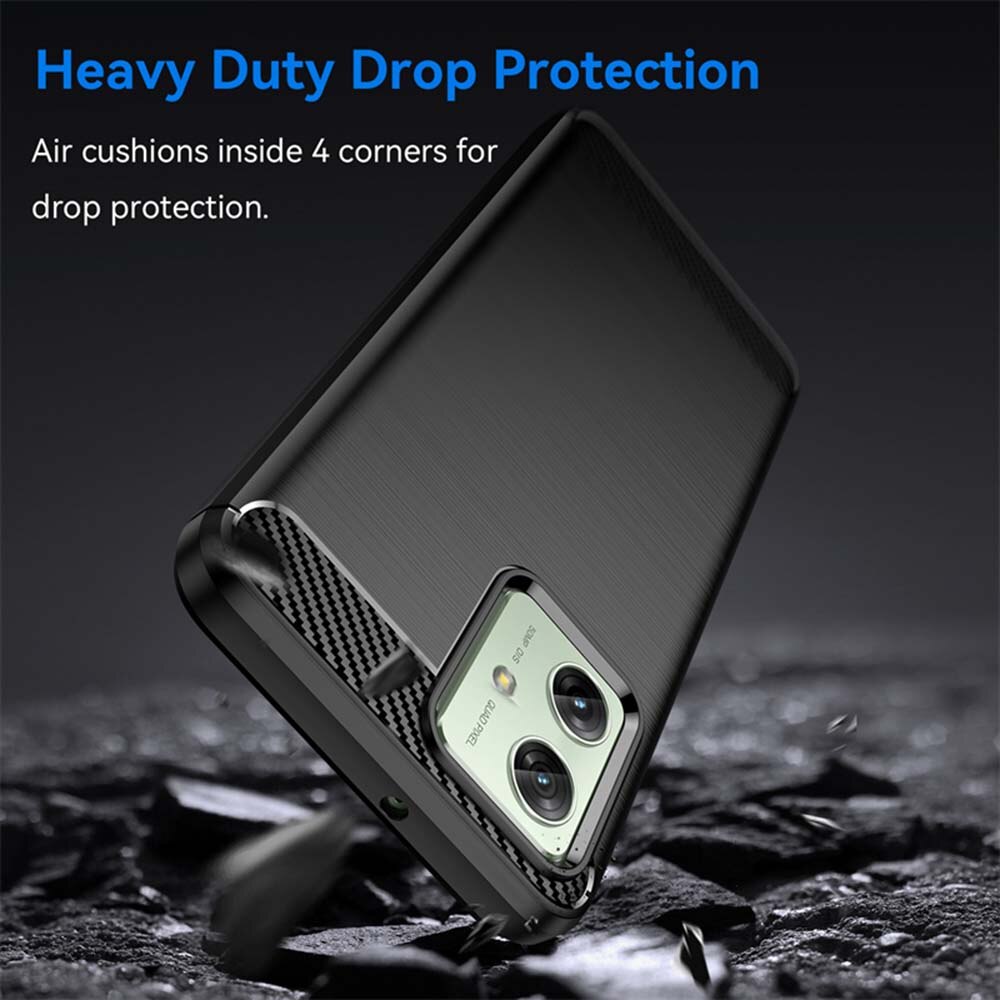 Husa pentru Motorola Moto G54 Techsuit carbon silicone black