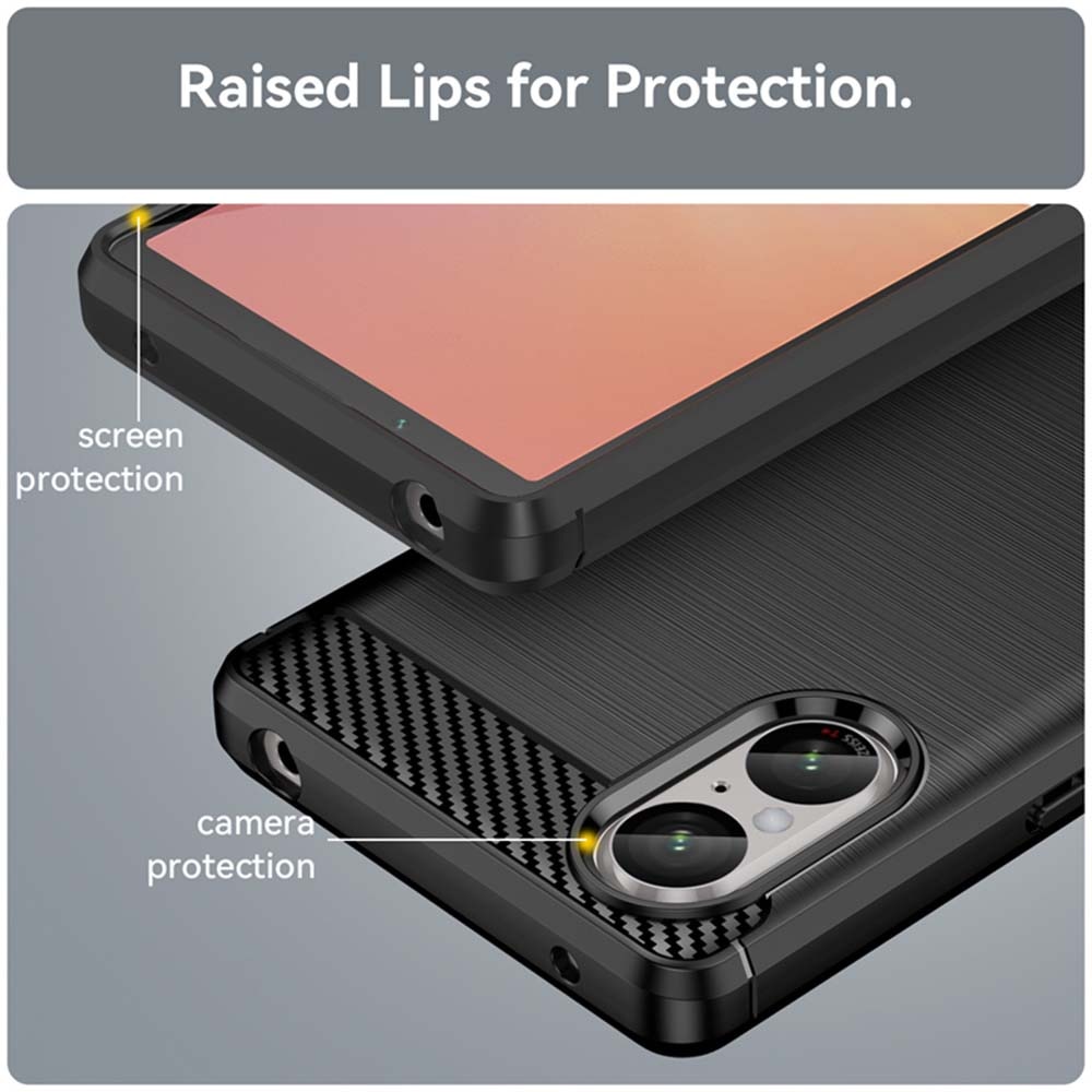Husa telefon, Smartphosis, Pentru Sony Xperia 5 V, Negru