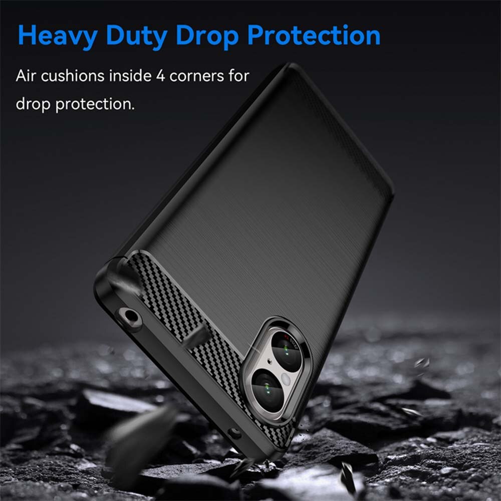 Husa telefon, Smartphosis, Pentru Sony Xperia 5 V, Negru