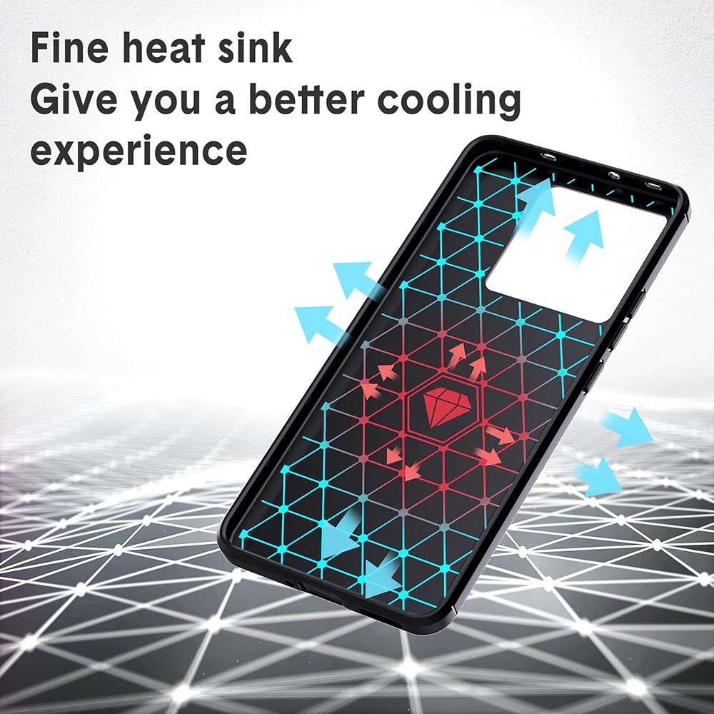 Husa pentru Xiaomi 13T / 13T Pro, Accesorio Carbon Silicone, Black