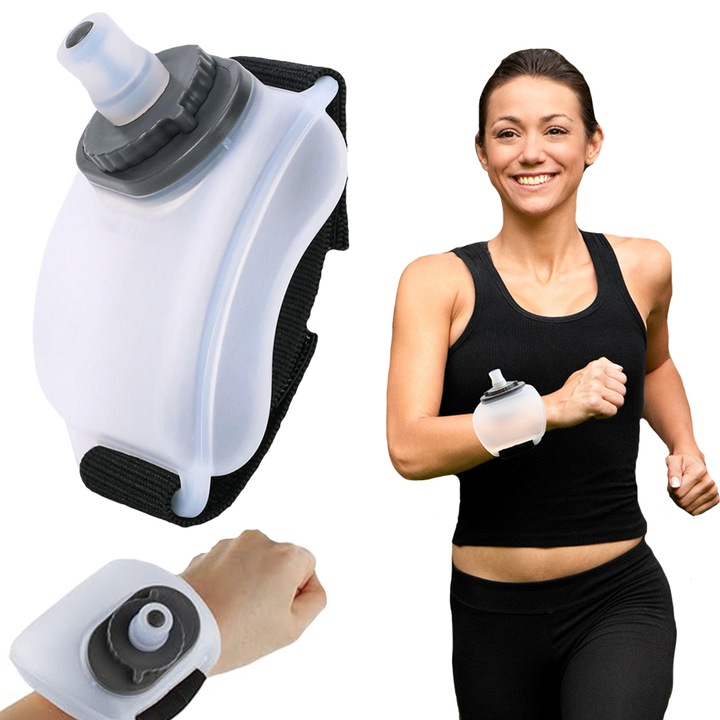 Hazelnut, Hordható Sport kulacs, érintésmentes, HA003, Fehér