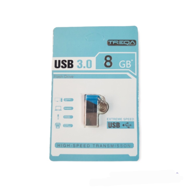 USB памет, екстремна скорост, 8GB, сребрист