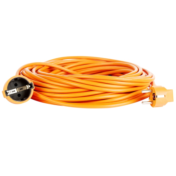 Bachmann hosszabító, Schuko csatlakozó, HO5VV-F 3G1 kábel, 30m, Narancssárga
