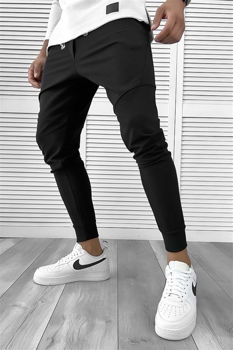 Pantaloni barbati, deHaine, casual, 12112, negru, M INTL