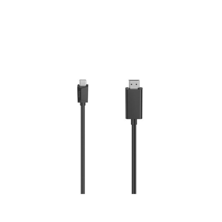 HAMA Type-C - HDMI kábel / adapter 1,5 m-es vezetékkel - HAMA Type-C to HDMI Cable 4K Ultra HD - fekete