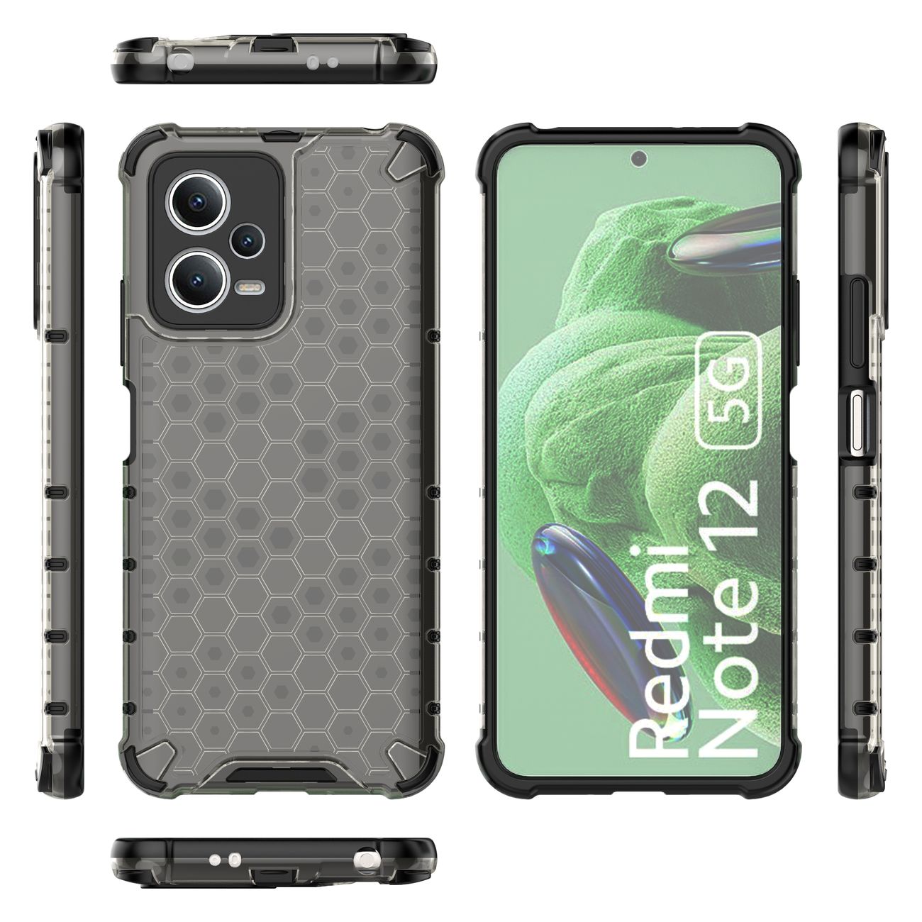 Husa Telefon, Hurtel, Pentru Xiaomi Redmi Note 12 5G/Poco X5 5G, Termoplastic, Negru