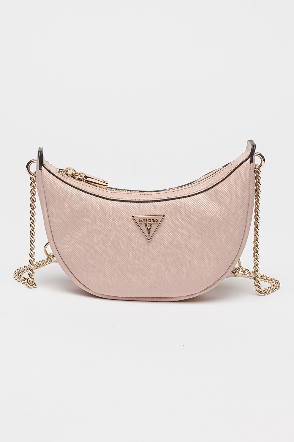 Guess, Geanta crossbody din piele ecologica Craig, Roz pastel - eMAG.ro