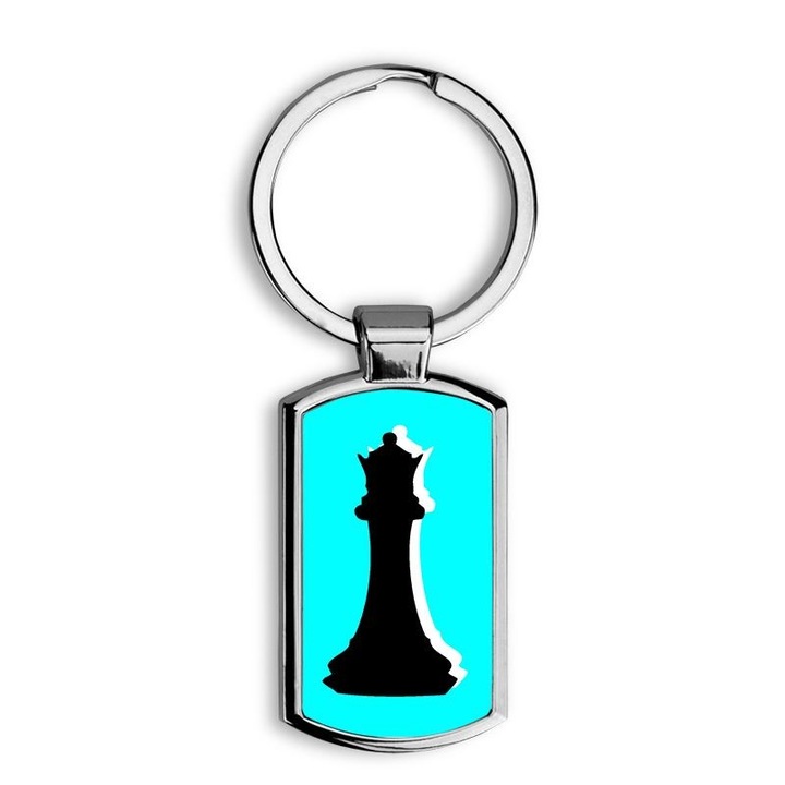 Királynő mintás fém kulcstartó