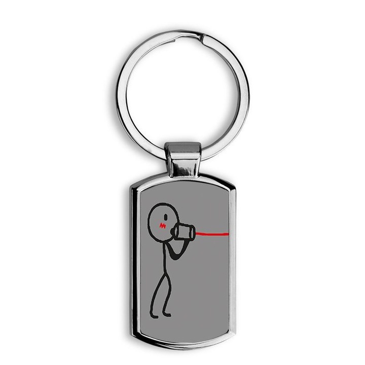 Kapcsolat mintás fém kulcstartó 1