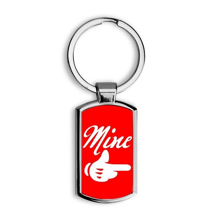 Mine mintás fém kulcstartó 2