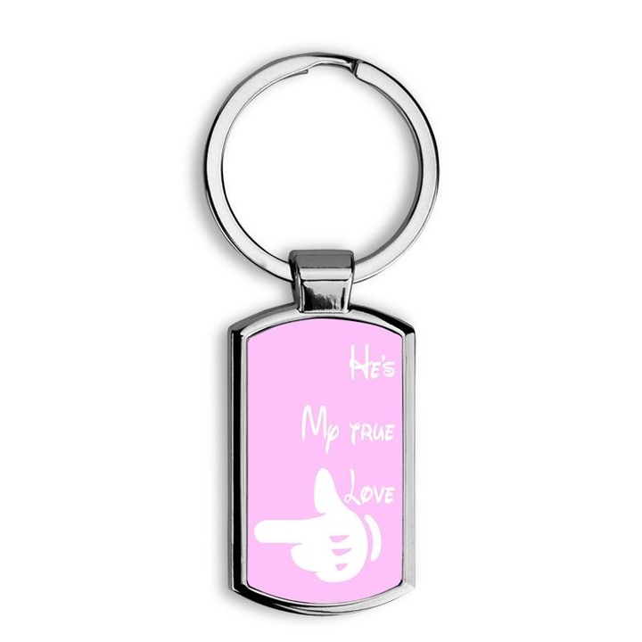 My true love mintás fém kulcstartó 1