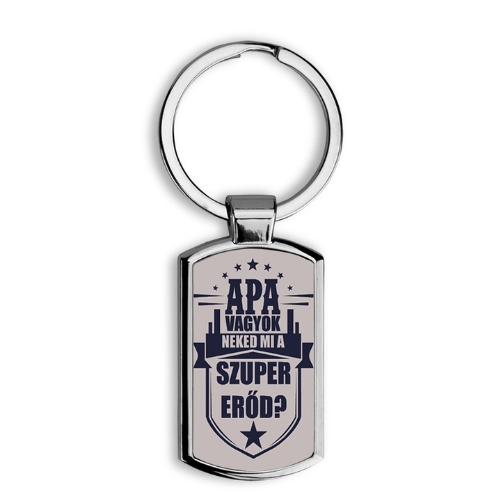 Apa vagyok mintás fém kulcstartó 1