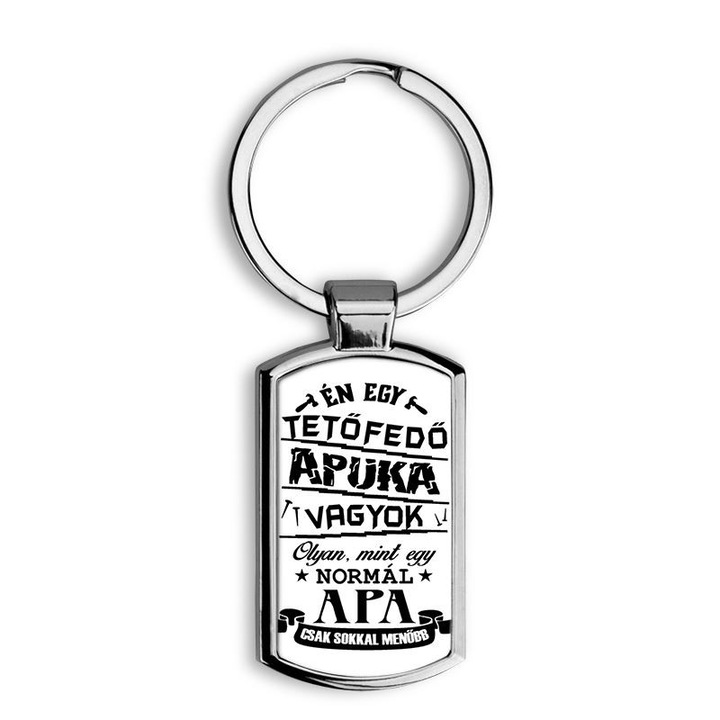 Tetovált apuka mintás fém kulcstartó 1