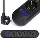 Prelungitor, USB, 2500W, Negru