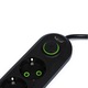 Prelungitor, USB, 2500W, Negru