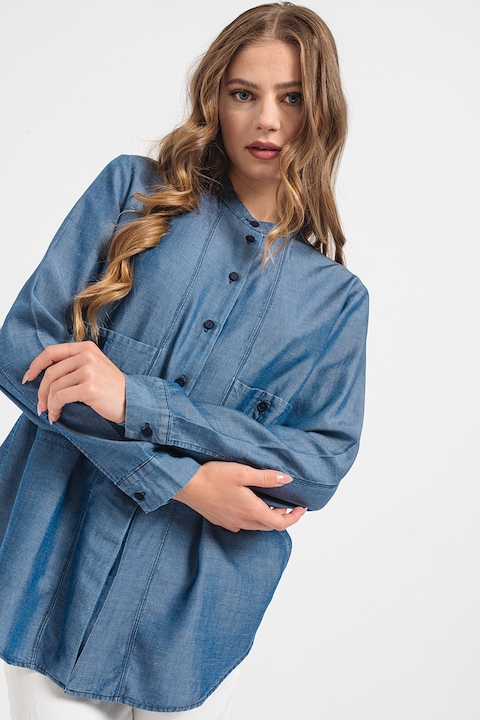 Lacoste, Lyocelltartalmú ing foltzsebekkel, Kék, M