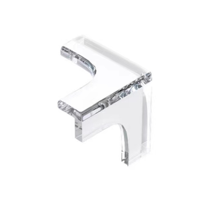 Set 4 Coltare din Silicon transparent pentru Protectia Copilului, Wrapitx, cu 3 laturi pentru acoperire completa, Aspect Elegant, 5 x 4 x 1.5 cm