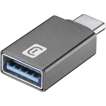 Adaptor Auto Cellularline USB-A la USB-C, Negru