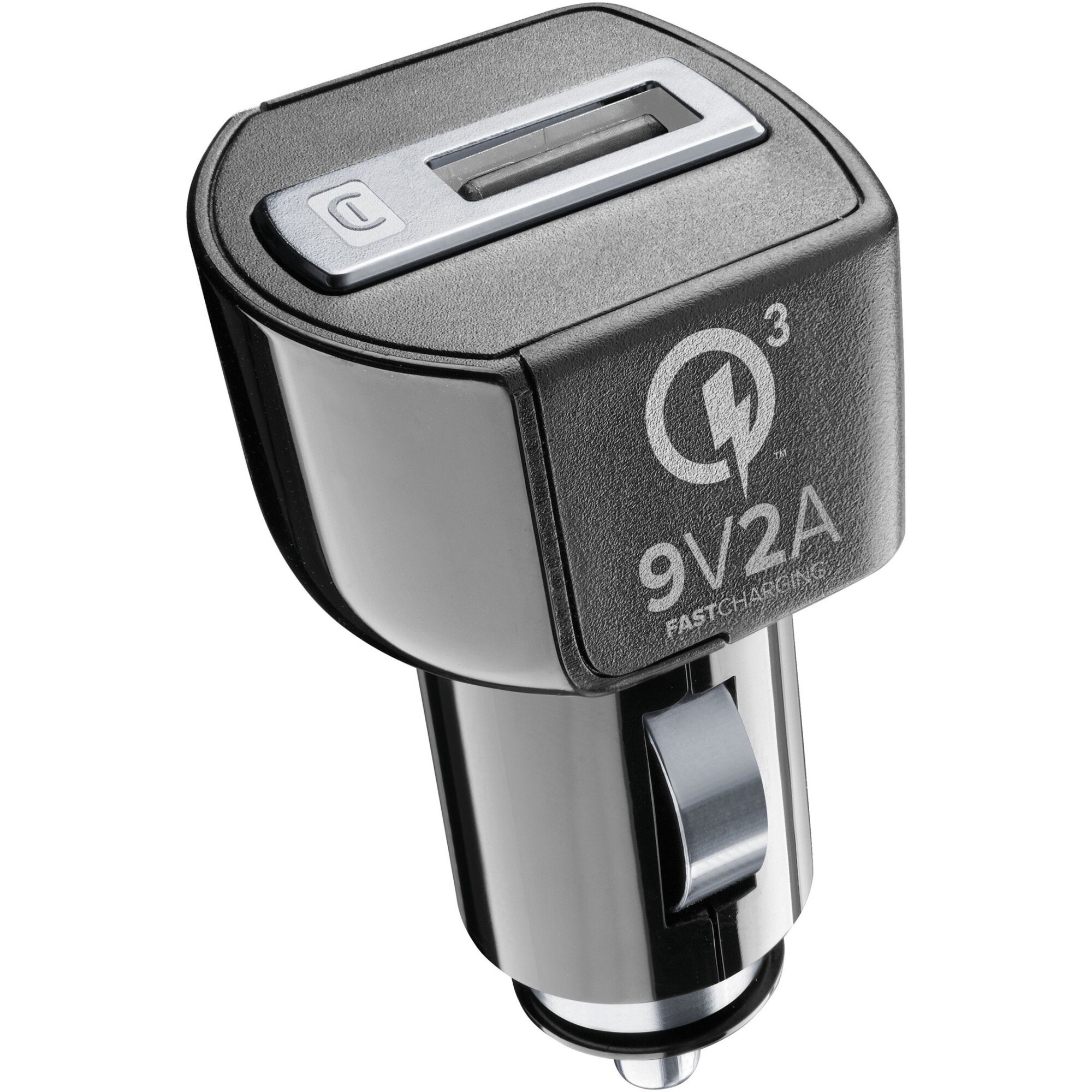 Incarcator Auto Cellularline 1xUSB 18W ,3.0, Negru