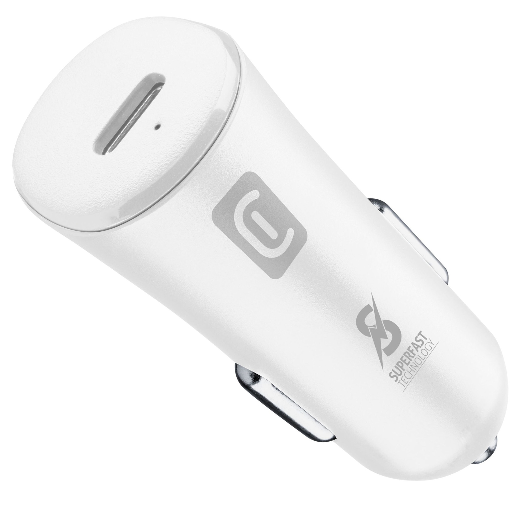 Incarcator Auto Cellularline Drive 1xUSB-C 25W, Alb
