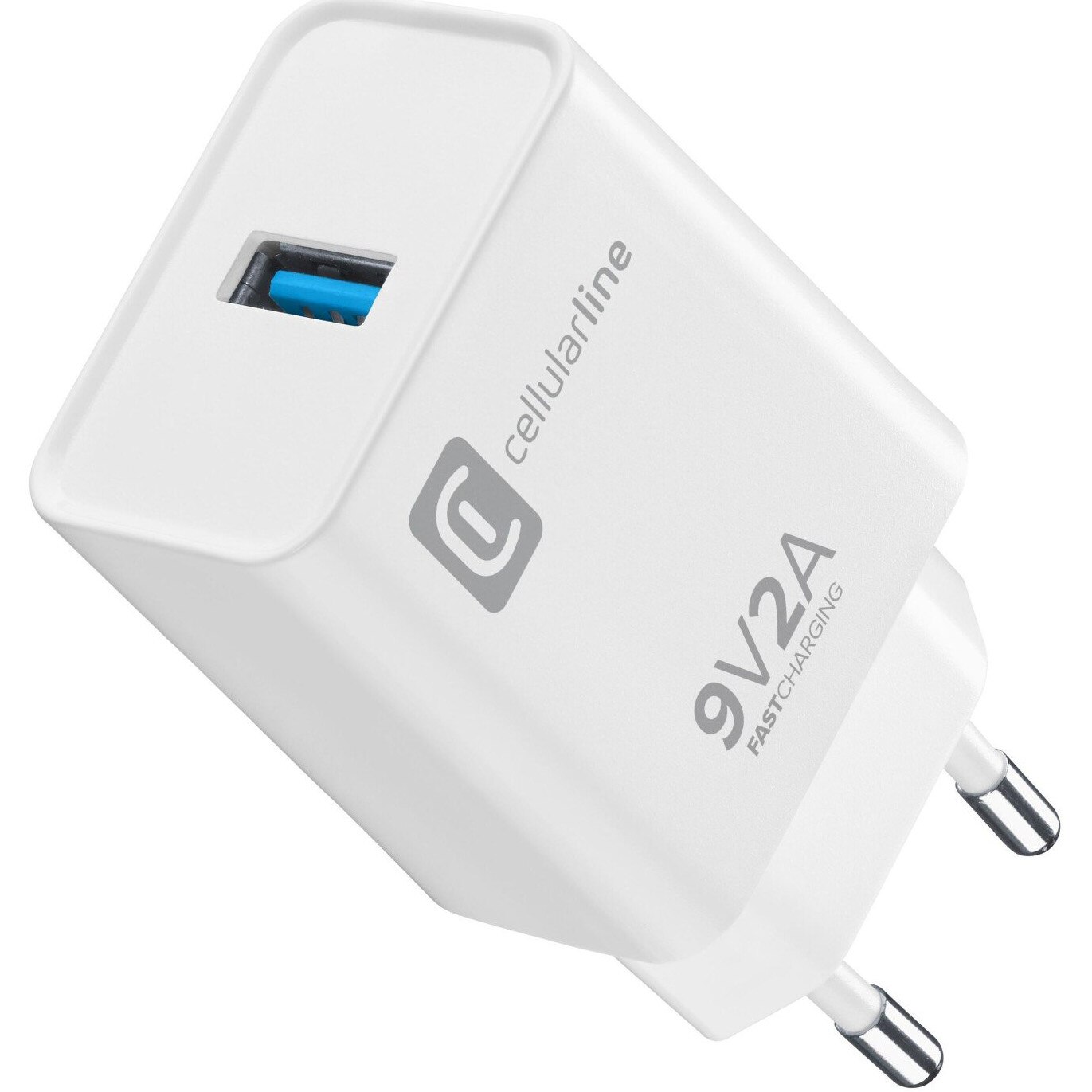 Incarcator retea Cellularline Power 1XUSB 18W, Alb