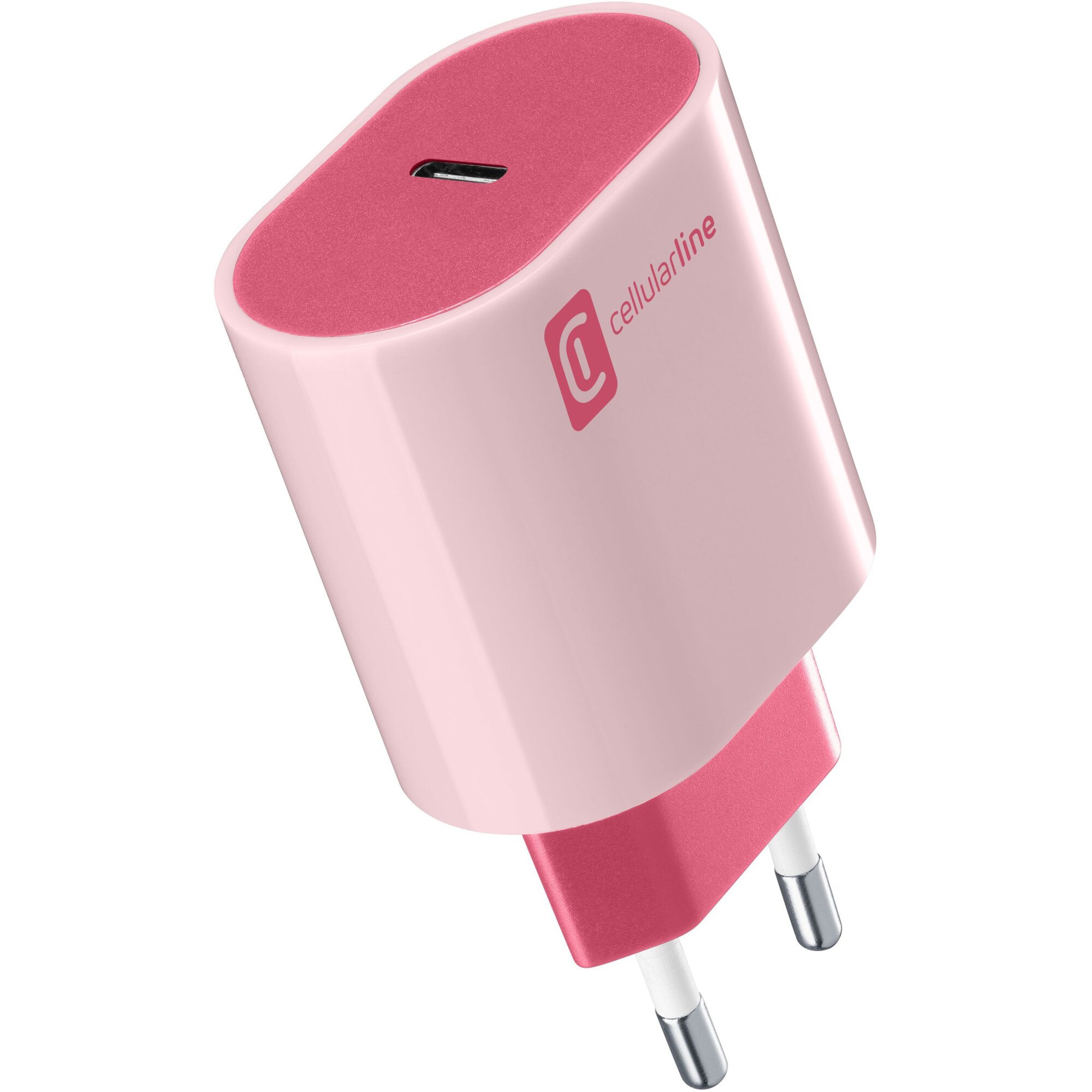 Incarcator retea Cellularline StyleColor 1XUSB-C 20W, Rosu
