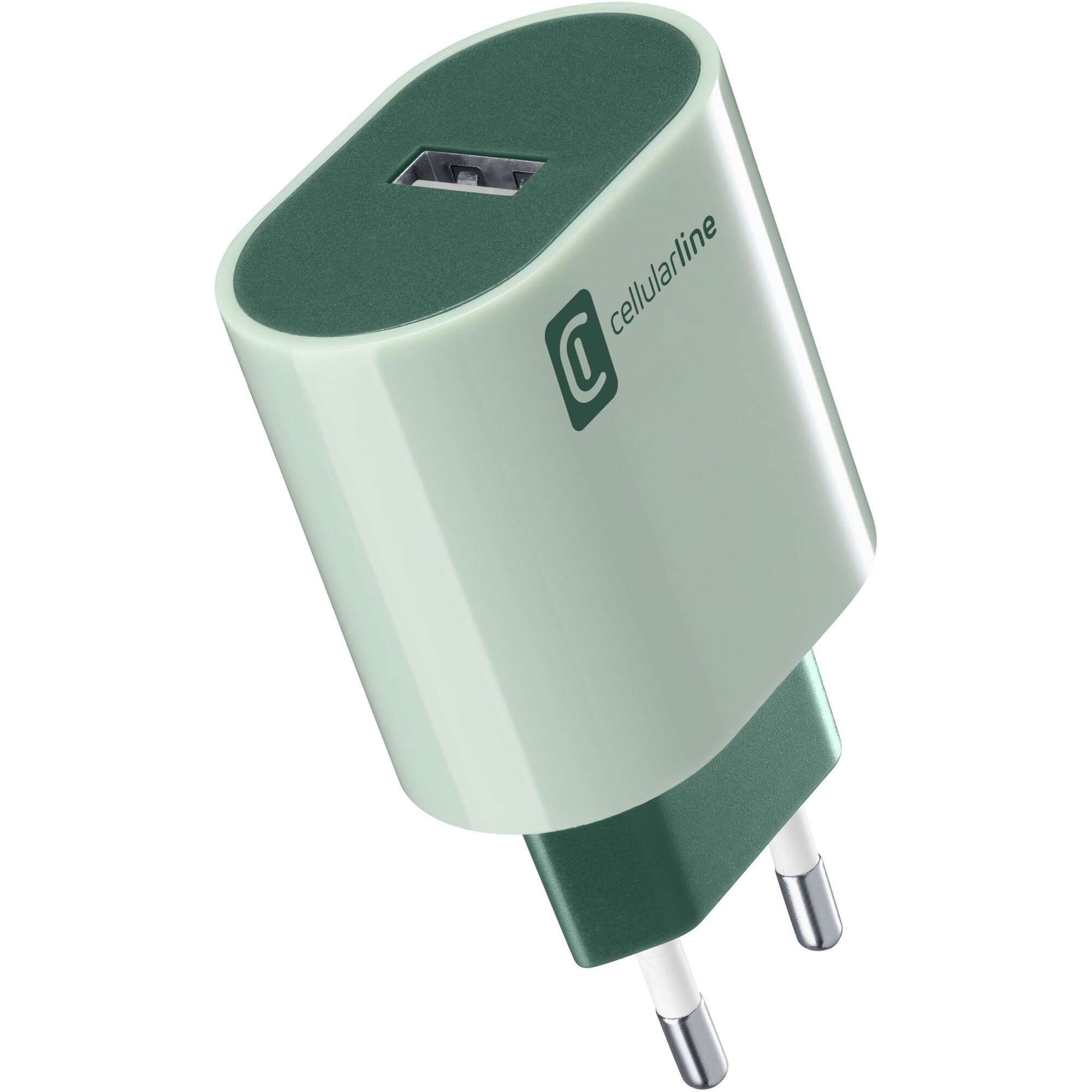 Incarcator retea Cellularline StyleColor 1XUSB 12W, Verde