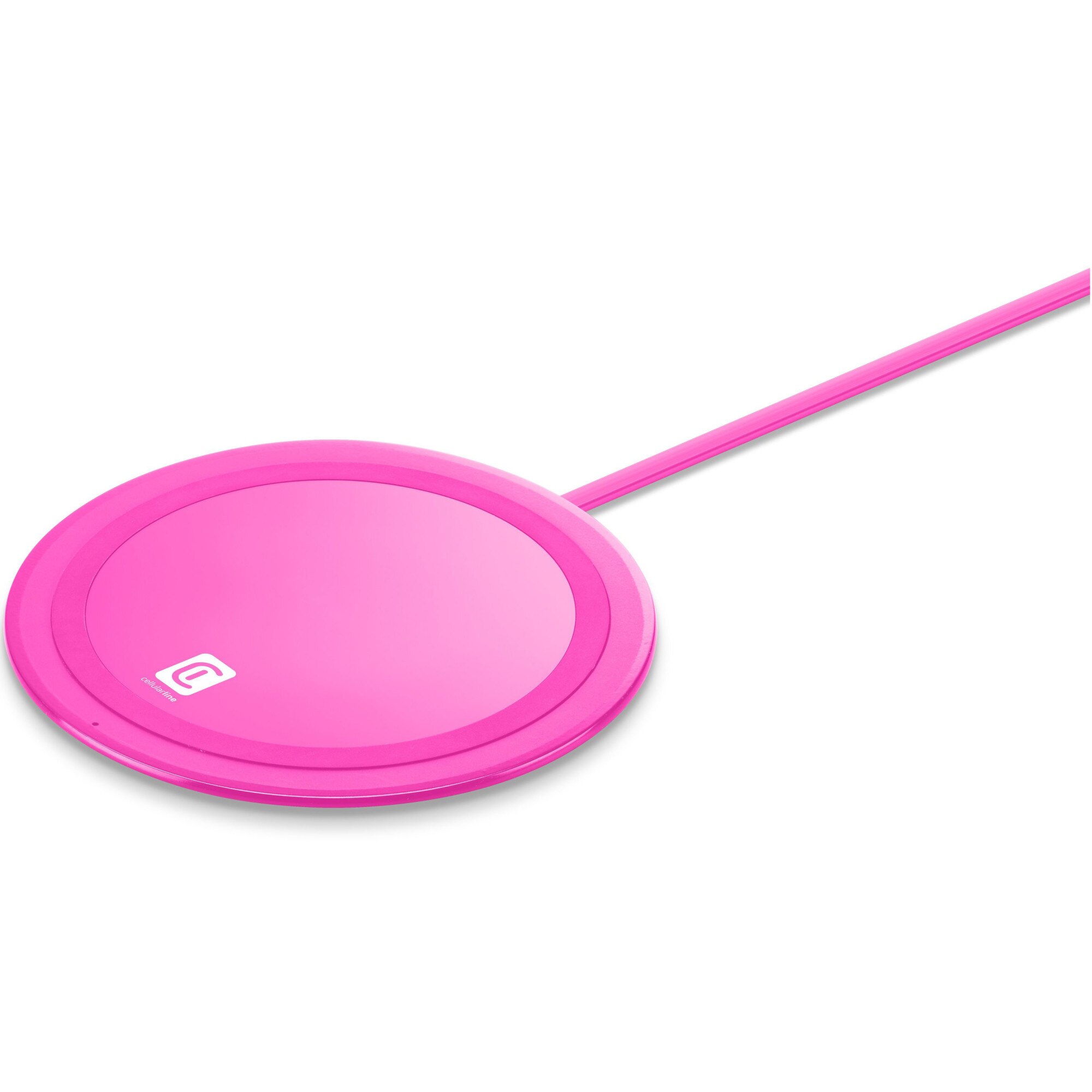 Incarcator Wireless de birou Cellularline Neon 10W Roz