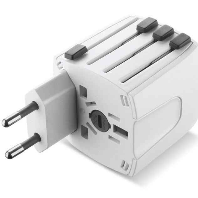 Incarcator retea Cellularline WTA Universal Europe / UK / Australia / USA, Alb