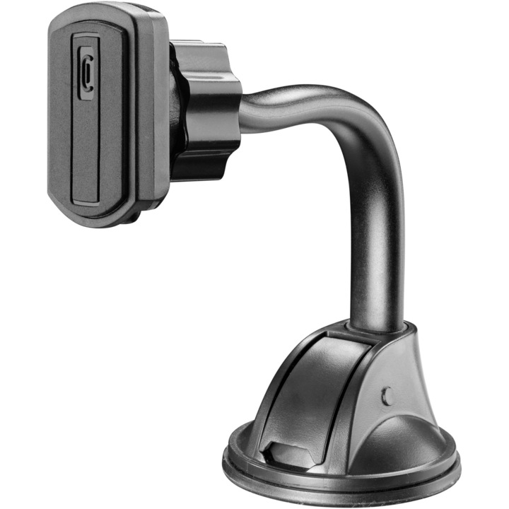 Suport Auto Cellularline cu ventuza, Magnetic, brat flexibil ,Negru