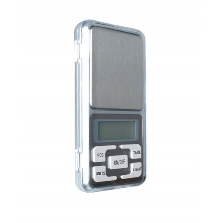 Cantar de buzunar, Iso Trade, LCD, capacitate pana la 200g, 2x6,2x2 cm