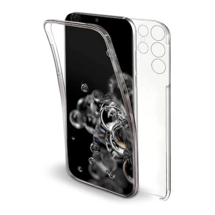 Калъф 360, Съвместим със Samsung Galaxy S21 Ultra, V2 Transparent