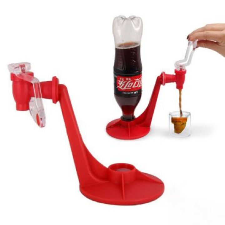 Üdítős üdítős palackos adagoló csap partikhoz és konyhához Drinkpod, piros