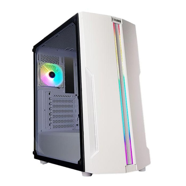 Carcasa PC, Xilence, RGB, 427x212x446mm, USB, Alb