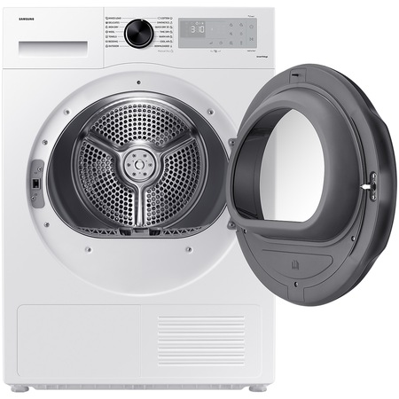 Uscator Samsung DV80CGC0B0AHLE, Pompa de caldura, 8 kg, Clasa A++, Optimal Dry, Wrinkle Prevent, WiFi SmartThings, AI Energy, Alb