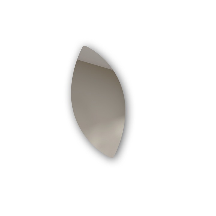Oglinda baie cu iluminare LED, Artforma, 54x114 cm, Asimetrica, Alb rece