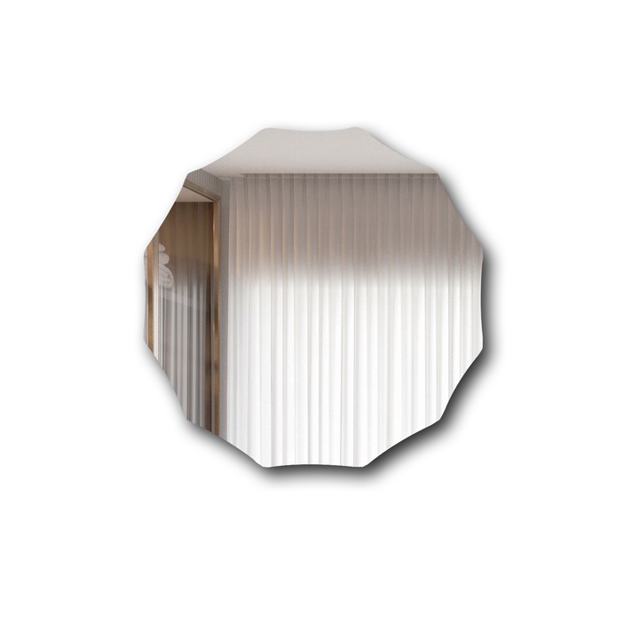 Oglinda pentru baie, Artforma, 95x95 cm, Asimetrica